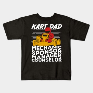 Funny Go Kart Racing Dad Father Gift Kids T-Shirt